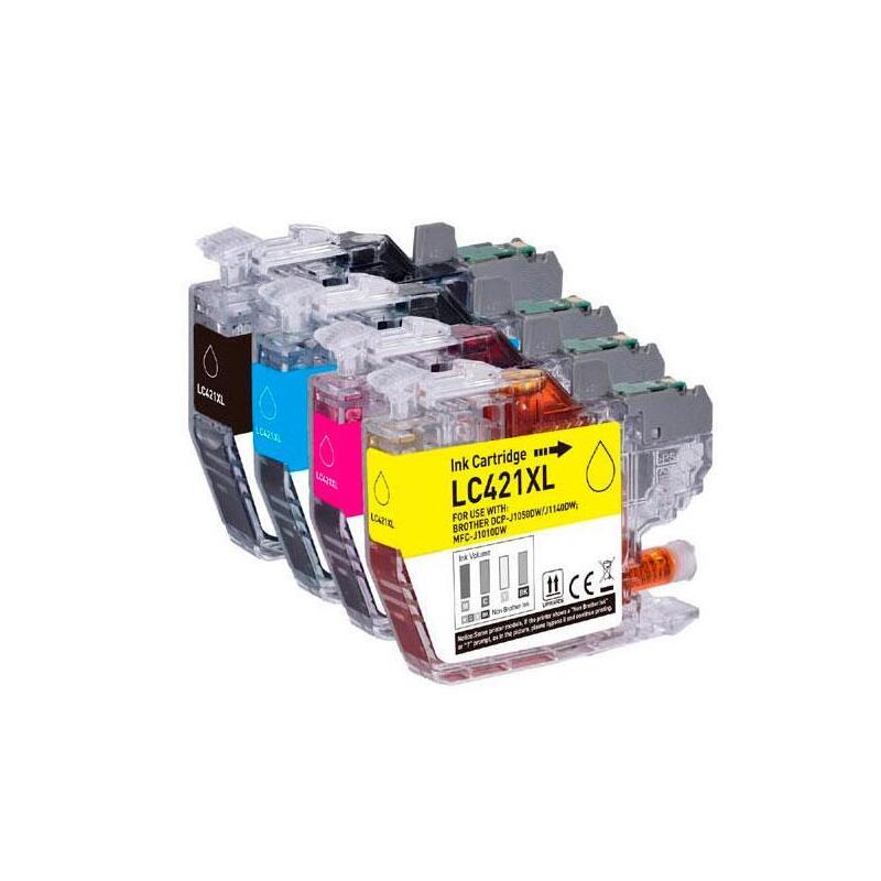 Tinta Compatible Para Brother Lc421 Xl Negra Lc-421bkxl