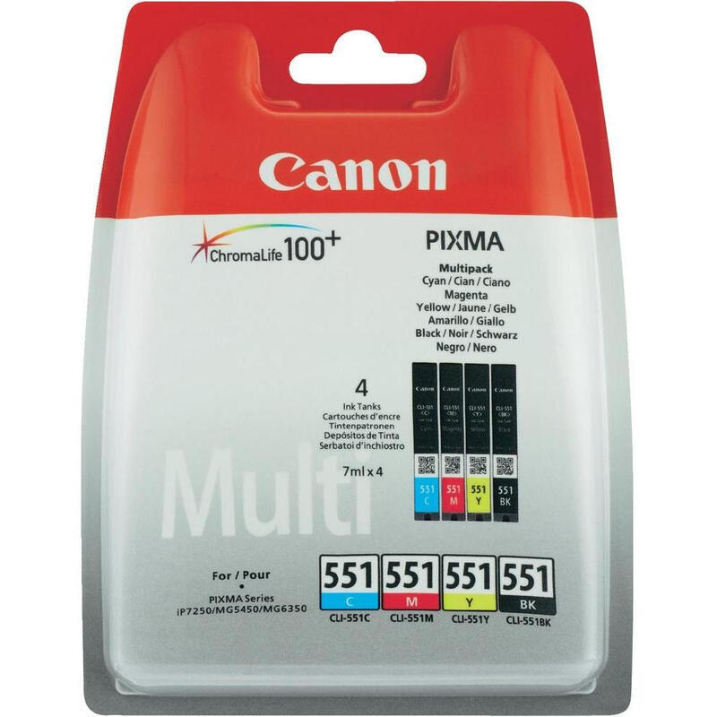 Tinta Original Canon Multipack  Cli-551 C/M/Y/Bk