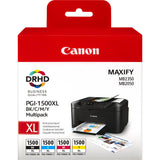 Tinta Original Canon Pgi-1500xl Color Y Black Pack 4 Unidades Para Canon Maxify Mb2050