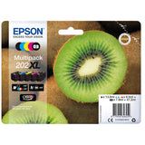 Tinta Original Epson 202 Xl Alta Capacidad Multipack Negro Negro Fotográfico Amarillo Cian Magenta