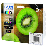 Tinta Original Epson 202 Xl Alta Capacidad Multipack Negro Negro Fotográfico Amarillo Cian Magenta