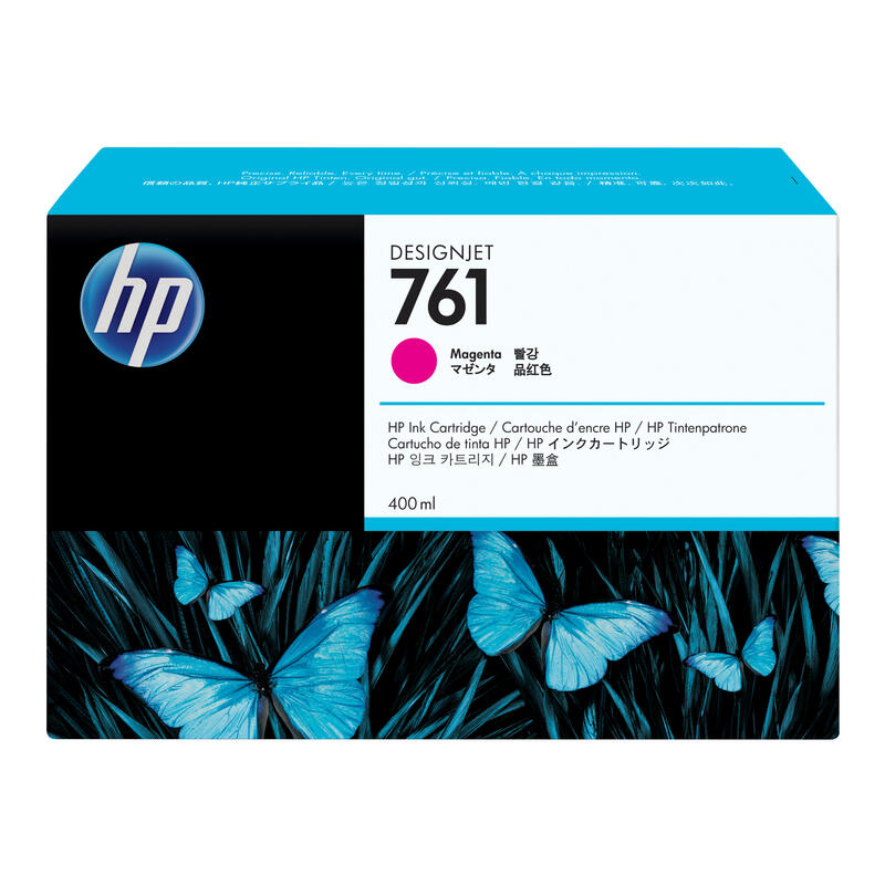Tinta Original Hp 761 400 Ml Magenta Original  Para Designjet T7100, T7200 Production Printer