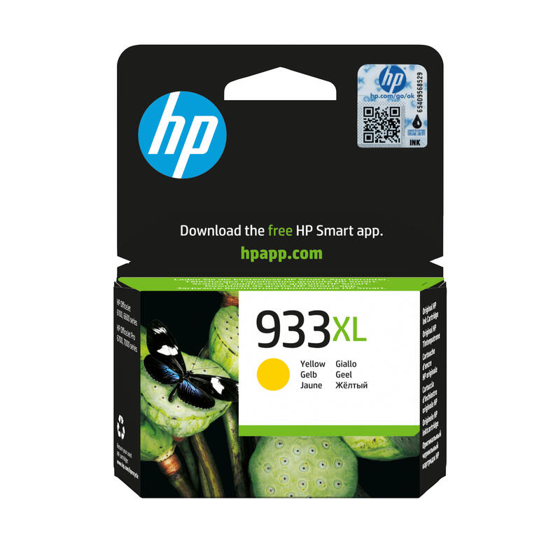 Tinta Original Hp 933 Xl Alta Capacidad Amarillo