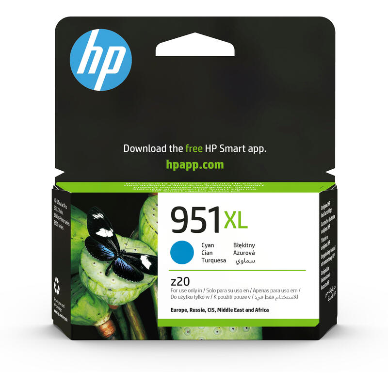 Tinta Original Hp 951 Xl Alta Capacidad Cian