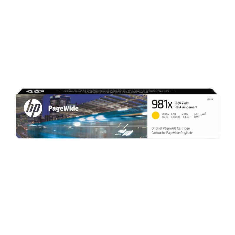 Tinta Original Hp 981x Alto Rendimiento Amarillo Original Pagewide  Para Pagewide Enterprise Color Mfp 586, Pagewide Managed Color E55650