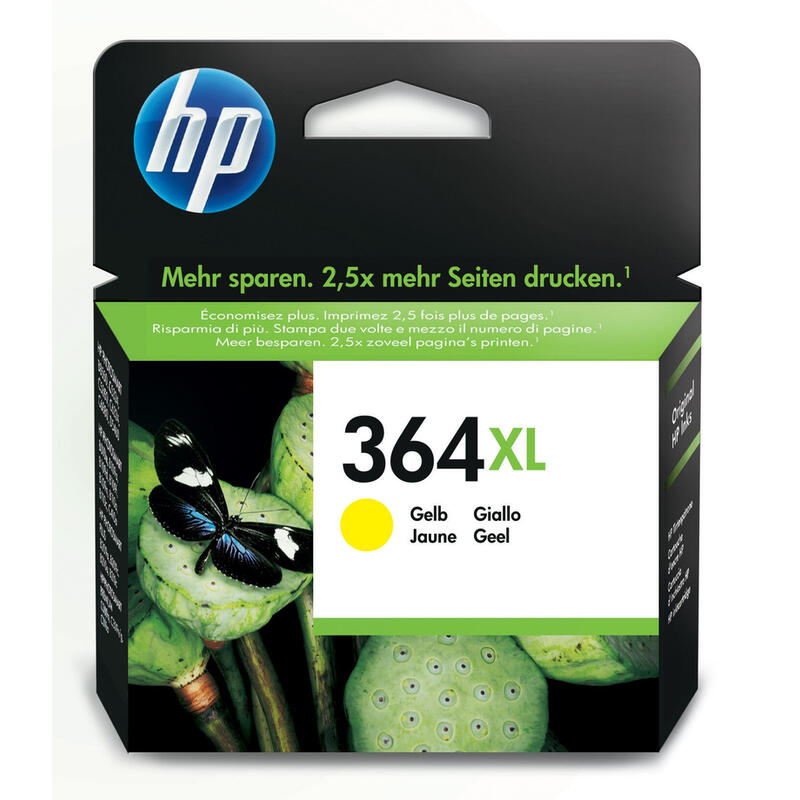 Tinta Original Hp Nº 364xl Yellow Para D5460/C5380/C6380 Y Pro B8550