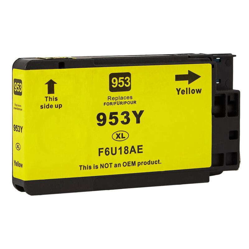 Tinta Para Hp F6u18ae / 953xl Rem. Amarillo 24 Ml Bulk
