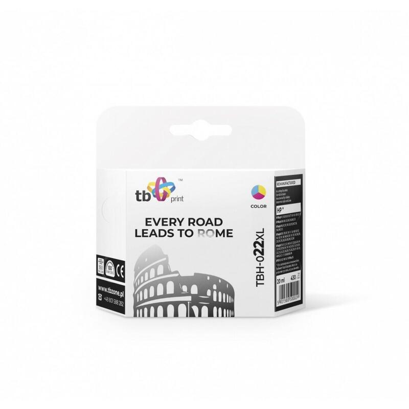 Tinta Para Hp Nr 22 - C9352ae Tbh-022xl Color Ref.