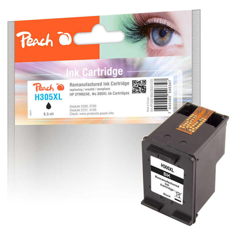 Tinta Peach Negra Pi300-950 Compatible Con Hp 305xl (3ym62ae) Pi300-950