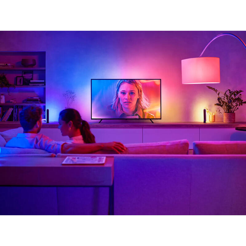 Tira Led Inteligente Para Tv Philips Hue Play Gradient Lightstrip 55'' Precisa Philips Hue Bridge Y Hue Sync