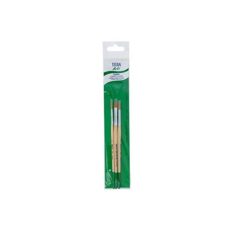 Titan Arts Set De Pinceles 81/4-6,84/8 Set 3 Ud