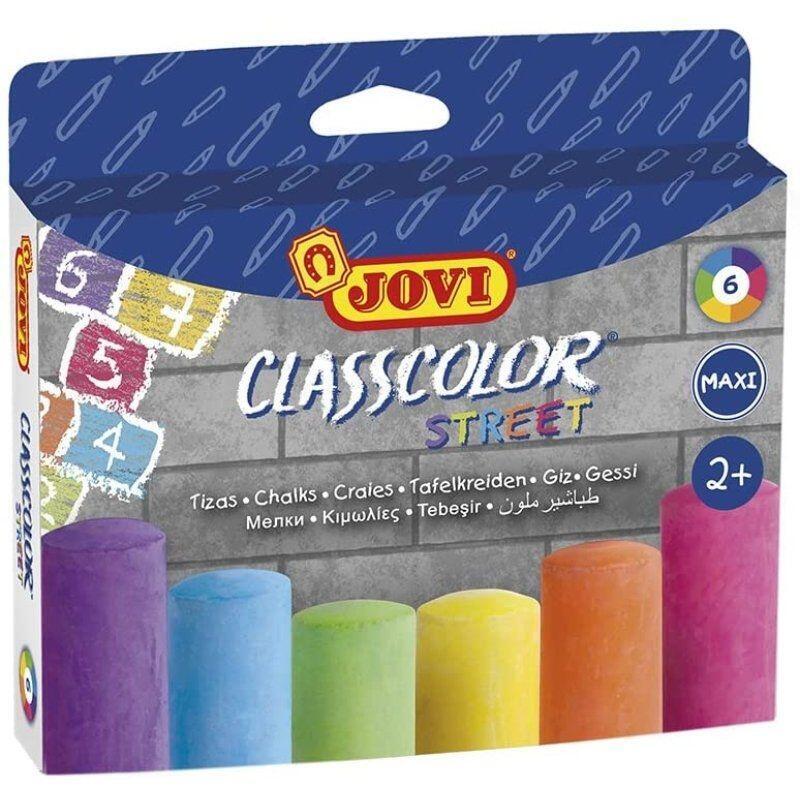 Tizas Jovi Classcolor Street 1030 6 Unidades Colores Surtidos