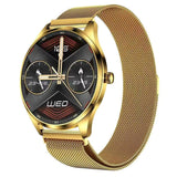 Tn99 Smartwatch Con Correa Milanesa Dorado Llamadas Bt