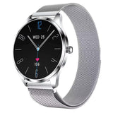 Tn99 Smartwatch Con Correa Milanesa Plata Llamadas Bt