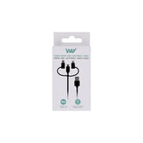 Tnb Way - Usb/Micro Usb 3 En 1 - Usb-C - Cable De Carga Y Sincronización Lightning De 1 M - Negro