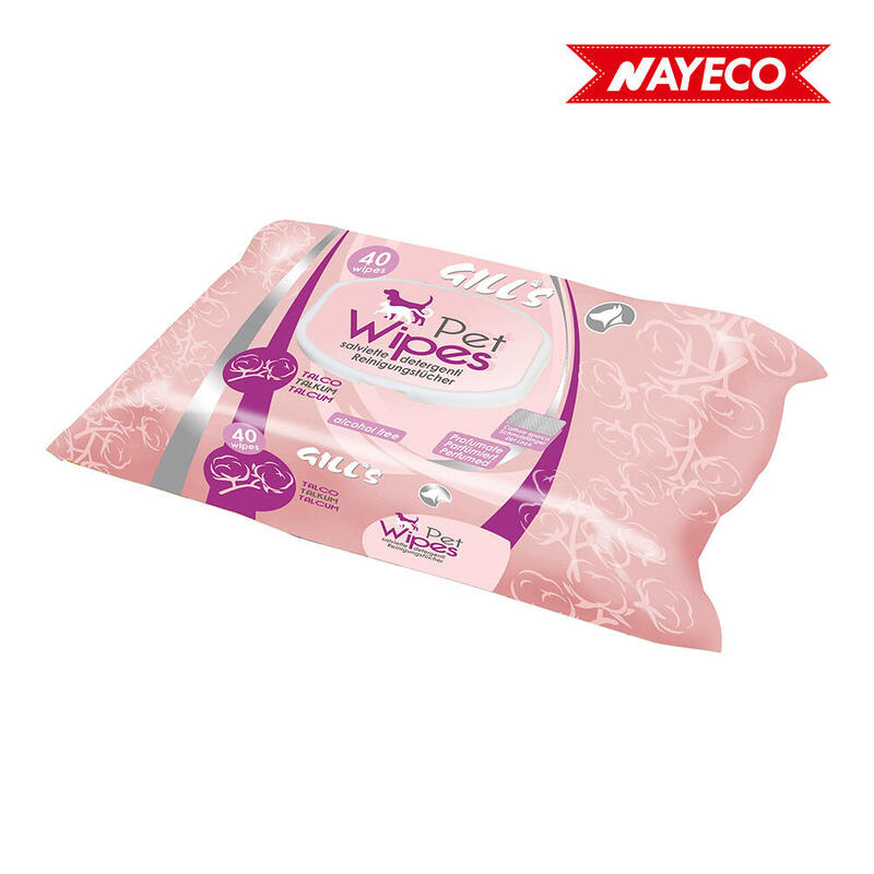 Toallitas Humedas Xl Aroma Perfume De Talco 40 Unid. (30x20cm) Gill'S