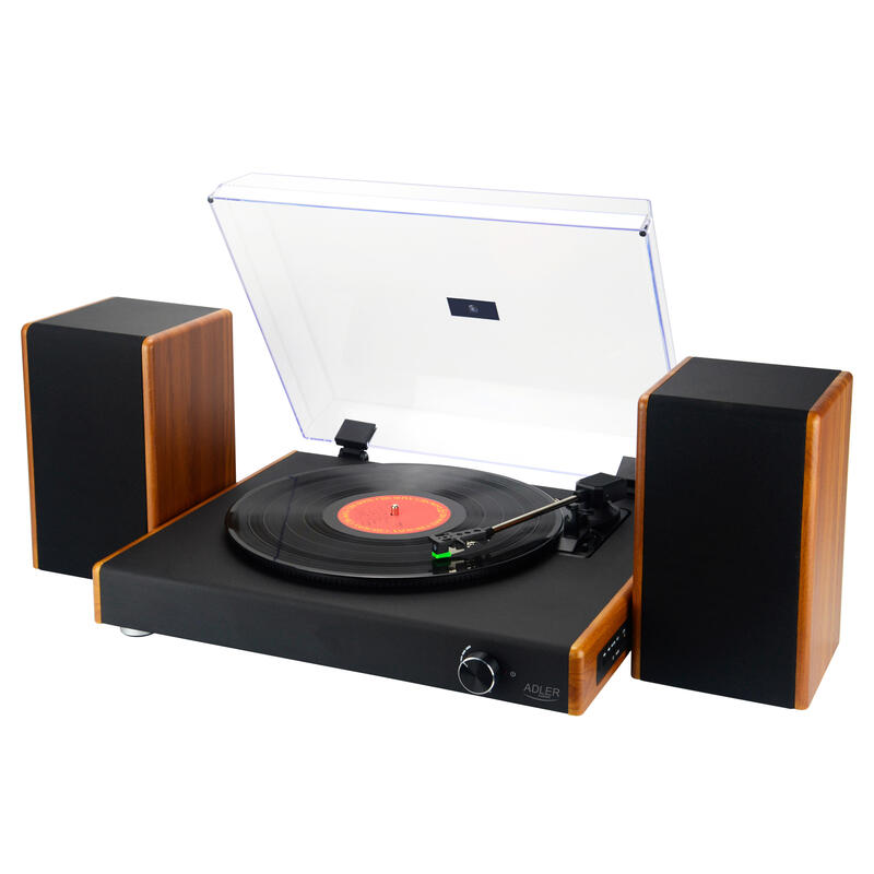 Tocadiscos Adler Ad 1915 Con Usb, Madera Negra