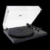 Tocadiscos  Vulkkano Td20 De Vinilo Con Cápsula At-Vm95e Mm, Brazo Anti-Skating, Previo Fono/Línea Integrado Y Auto-Stop, Reproductor Vinilo 33 Y 45 Rpm, Negro Mate