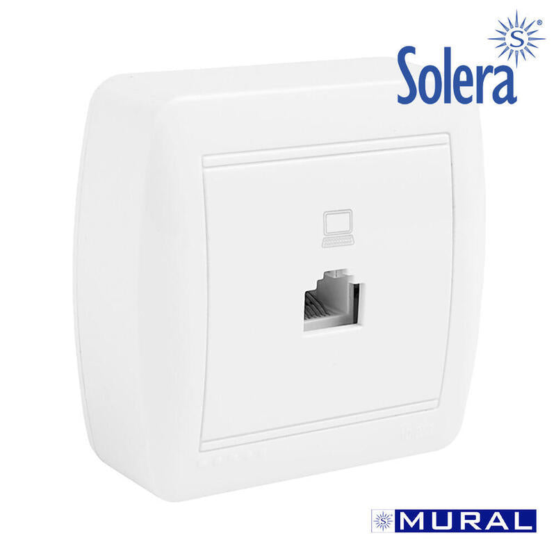Toma De Telefono Rj45 Cat 5e 74x72x28mm. S. Mural Solera Mur88u