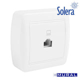 Toma De Telefono Rj45 Cat 5e 74x72x28mm. S. Mural Solera Mur88u