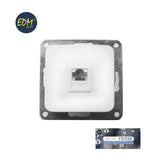 Toma Rj11 Teléfono Empotrar "Serie Term" Blanco 70x30x70mm (Bolsa Blister)