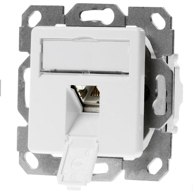 Toma Telegärtner Amj45 8 K Up / 50 Cat.6a Blanco Alpino