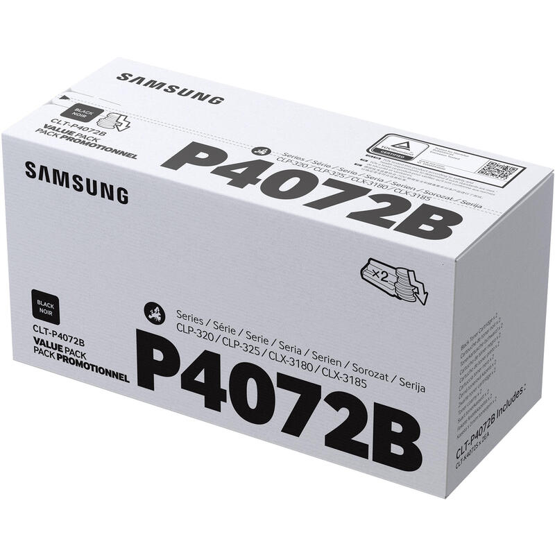 Toner Hp Compatible Samsung Clt-P4072b 2 Pack Negro Su381a