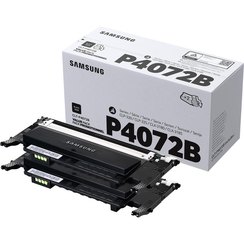 Toner Hp Compatible Samsung Clt-P4072b 2 Pack Negro Su381a