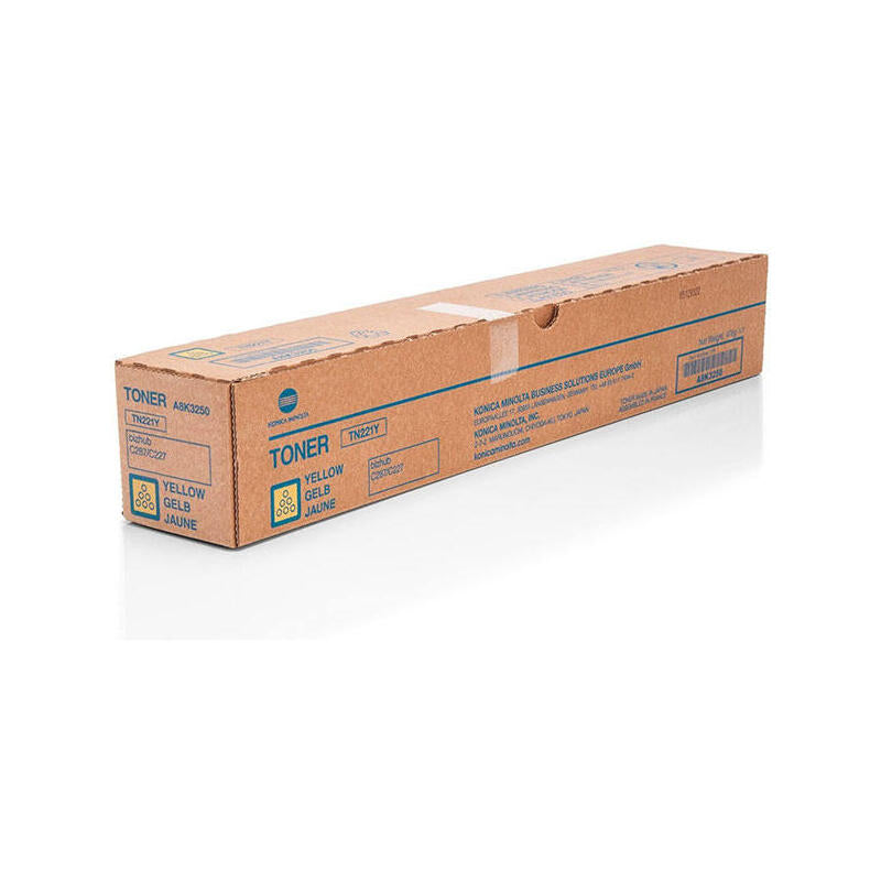 Toner Konica Minolta Tn-221 Y | 21000 Pages | Yellow | Bizhub C227/C287