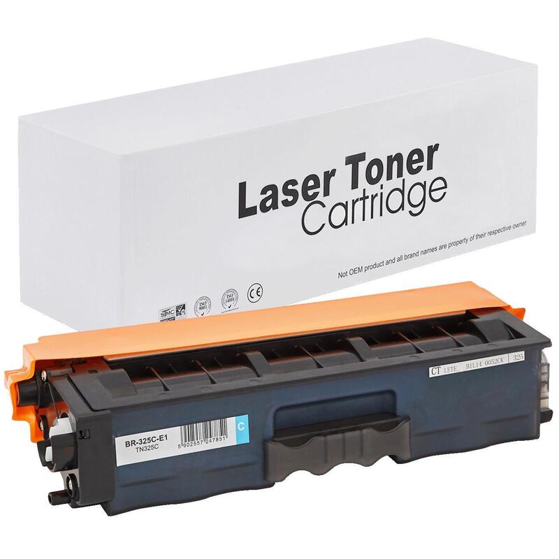 Tóner Para Brother Tn325c Cyan 3500 Páginas Neutral Box