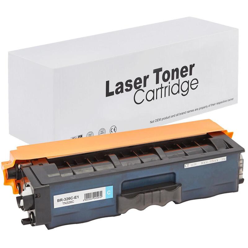 Tóner Para Brother Tn326c Cyan 3500 Páginas Neutral Box