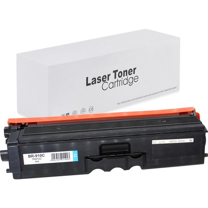 Tóner Para Brother Tn910c Cyan 9000 Páginas Neutral Box