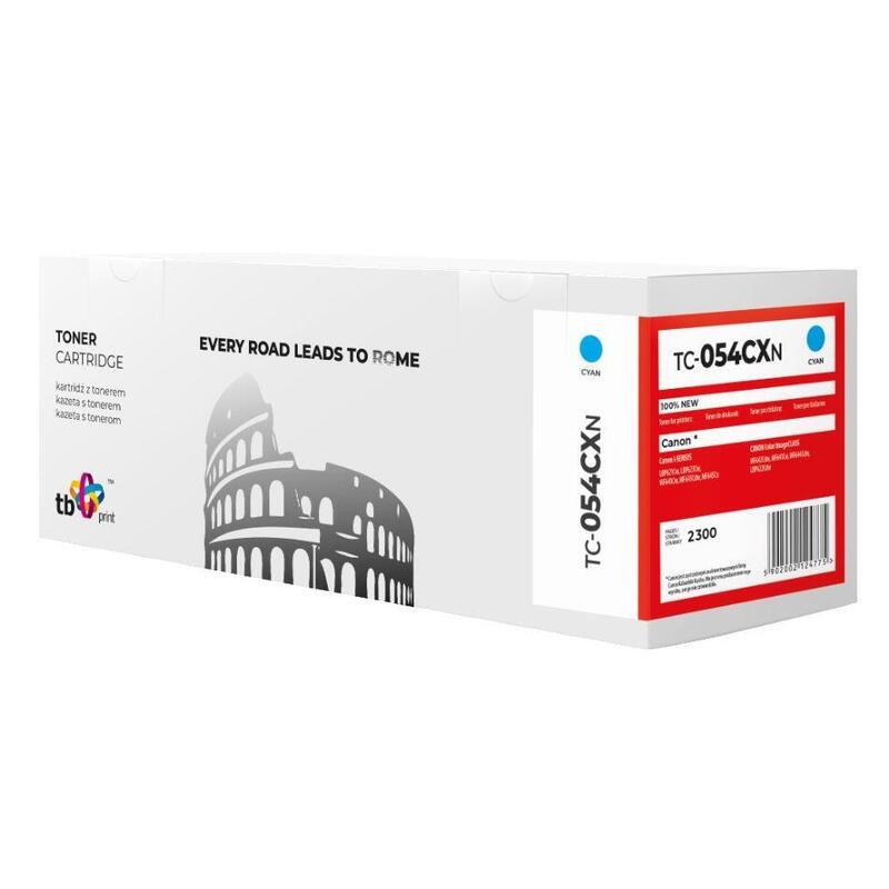 Toner Para Canon Lbp620c 054h Tc-054cxn Cy 100%