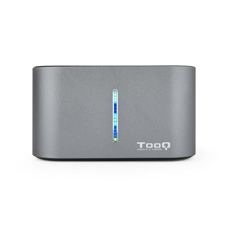 Tooq Docking Station Usb 3.0/3.1 Gen 1 - Hdd/Ssd 2.5", 3.5" Sata - Boton De Clonacion - Gris/Negro