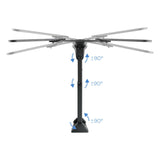 Tooq Soporte De Pared Con Brazo Articulado Para Tv De 23"-55" - Giratorio E Inclinable - Gestion De Cables - Peso Max
