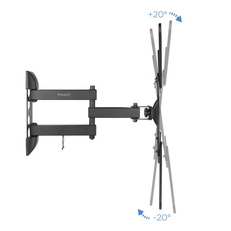 Tooq Soporte De Pared Con Brazo Articulado Para Tv De 23"-55" - Giratorio E Inclinable - Gestion De Cables - Peso Max