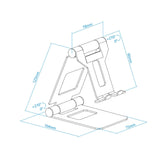 Tooq Soporte De Sobremesa Ajustable Para Smartphone/Tablet Hasta 10"