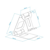Tooq Soporte De Sobremesa Ajustable Para Smartphone/Tablet Hasta 10"