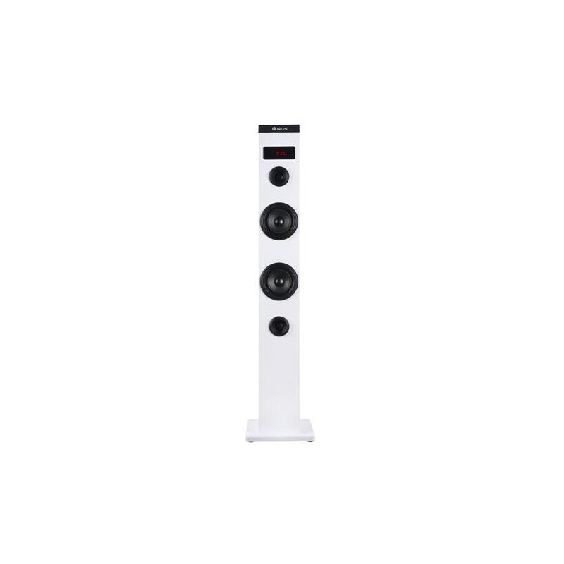 Torre De Sonido Con Bluetooth Ngs Sky Charm 50w 2.0 Blanca