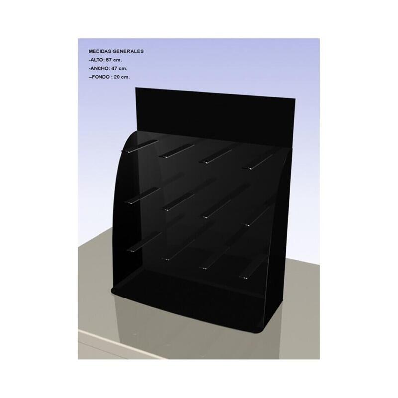 Toshiba Expositor Metal Mostrador 12 Ganchos Pilas