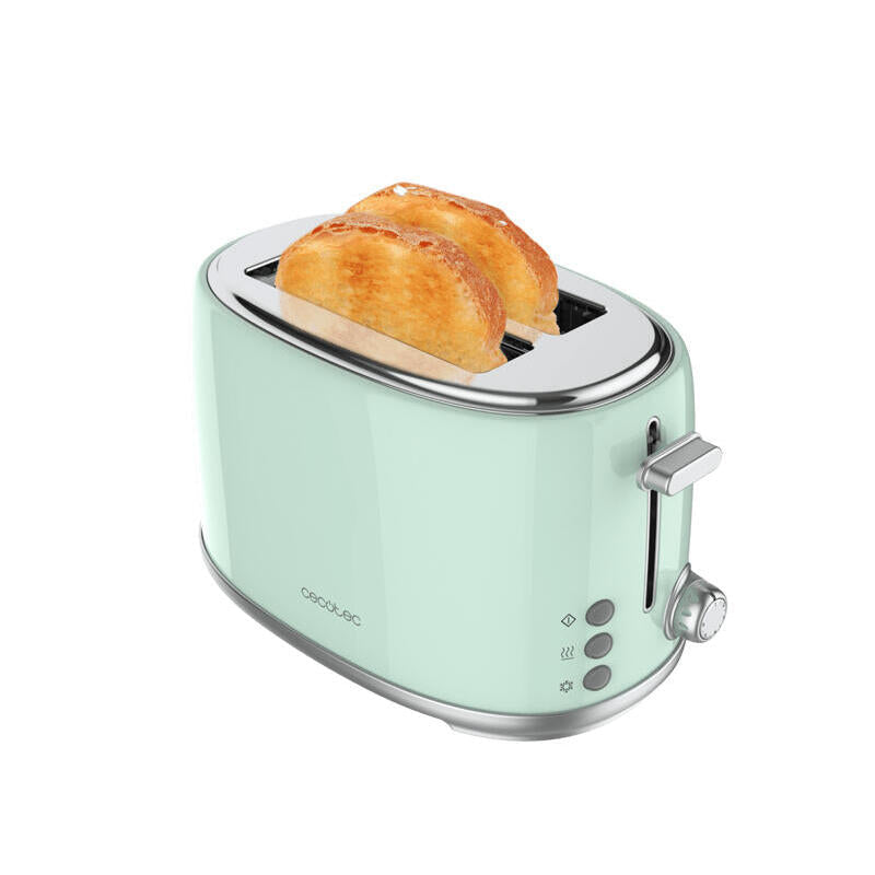 Tostador Toast&Taste 1000 Retro Doble Verde Cecotec