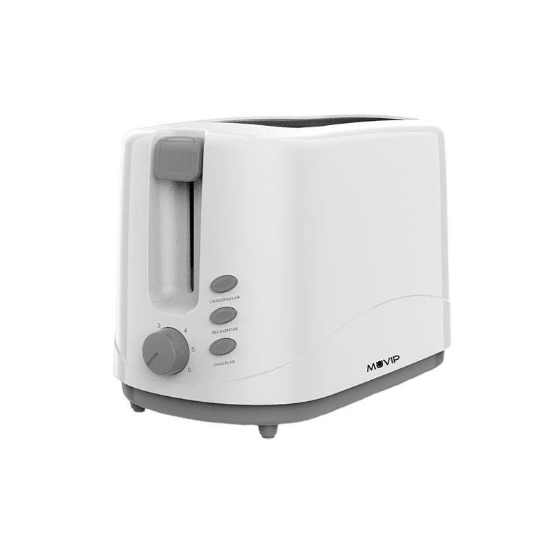 Tostadora  Muvip Mv0643 De Pan 750w - Capacidad Para 2 Rebanadas - 6 Niveles De Tostado - Boton De Cancelacion - Funcion