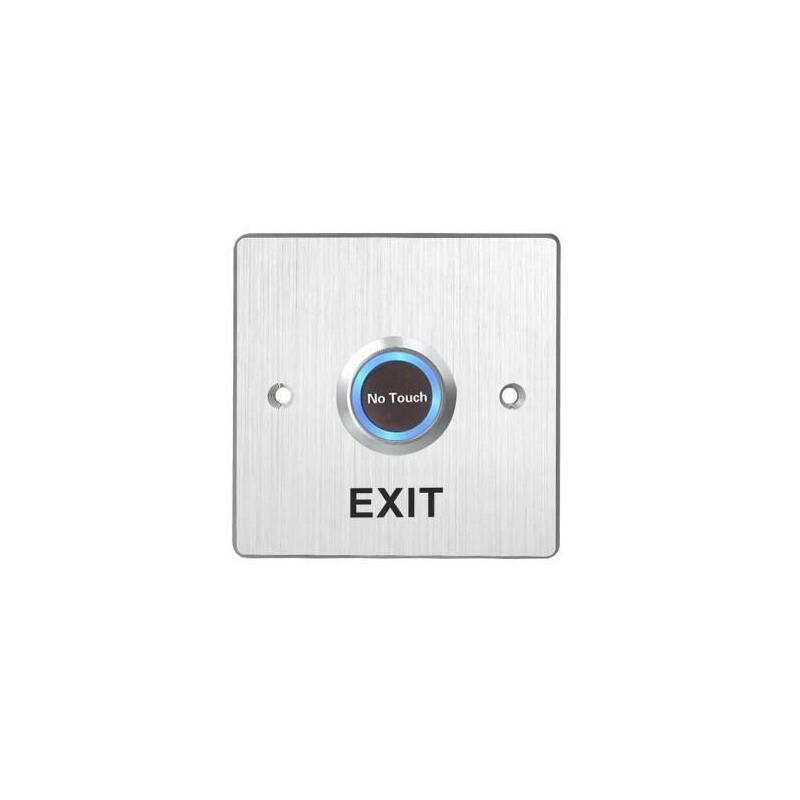 Touch Free Sensor Exit Button  Indoor Brushed Ali
