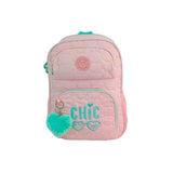Toybags Mochila Primaria Blin Blin Chic Doble Compartimento 44x31x17cm Adaptable A Carro