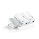 Tp Link Plc Tl-Wpa4220t Kit Wifi 300mbps 2 Puertos Rj45  Kit 3 Unid.  Av500