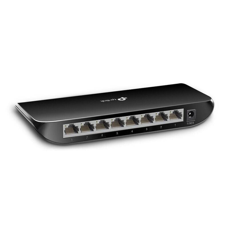 Tp-Link Tl-Sg1008d No Administrado Gigabit Ethernet (10/100/1000) Negro
