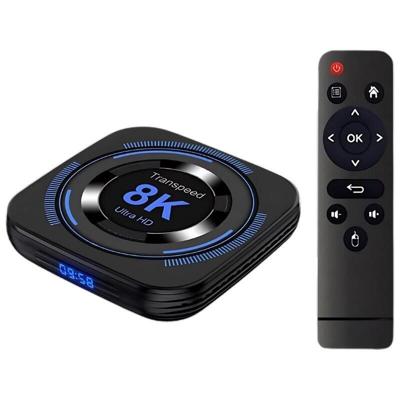 Transpeed 8k H618 4gb/64gb Wifi Dual Android 12 Negro - Android Tv
