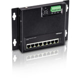 Trendnet 8-Port Indumrial Gigabit Poe+ Wallmount Front Acc.