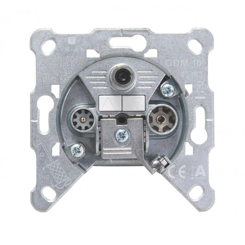 Triax Gdm 10 3vías Durchangsdose F Conector Hembra