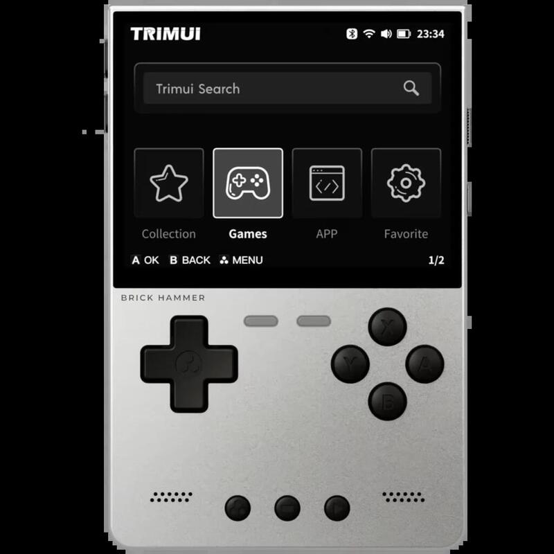 Trimui Brick Hammer Metal (Sin Sd Card) Plata - Consola Retro